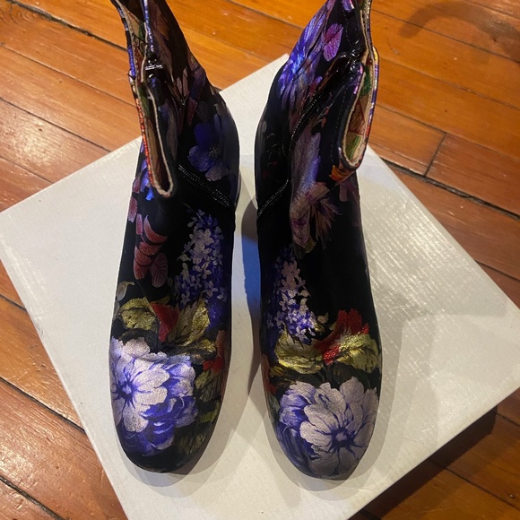 Miss-Fire fabulous painted suede boots sz 39 - Picture 6 of 11